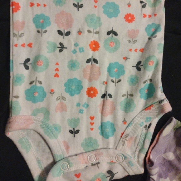 Cloud Island Floral and Patterned Bodysuits - Pink, Purple, White - Picture 11 of 13